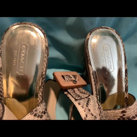 NWOB Coach python wrap sandals - Picture 5 of 5